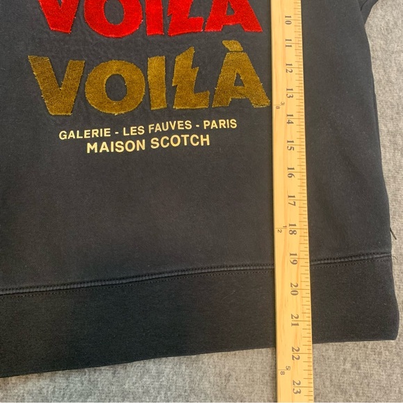 Scotch & Soda Sweatshirt‎ Womens Extra Small Voila Applique Black Maison Scotch - Picture 7 of 10